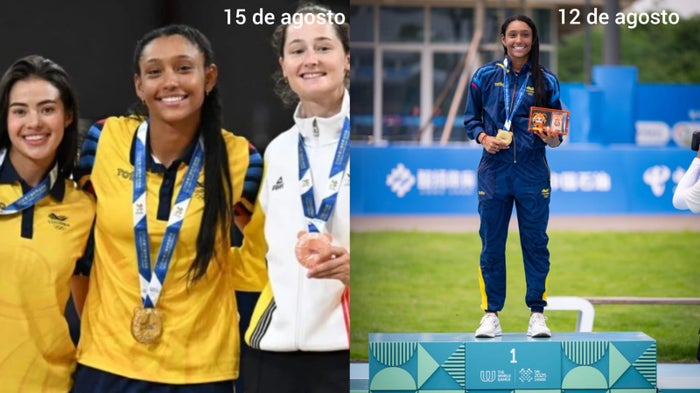 Patinadora María Fernanda Timms logra doble oro en los Juegos Mundiales Chengdú 2025