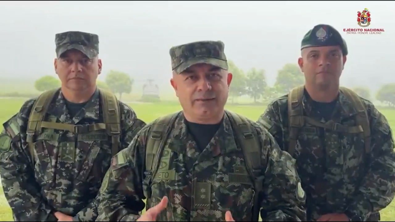 Brigadier General William Fernando Prieto Ruiz, comandante de la Primera División del Ejército Nacional.