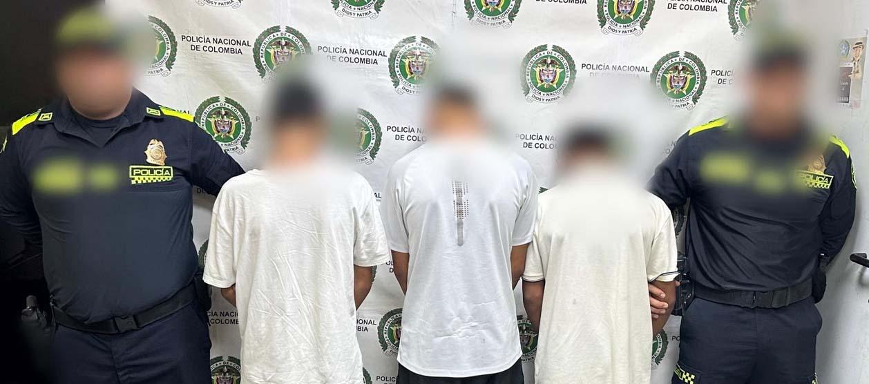 Tres adolescentes capturados