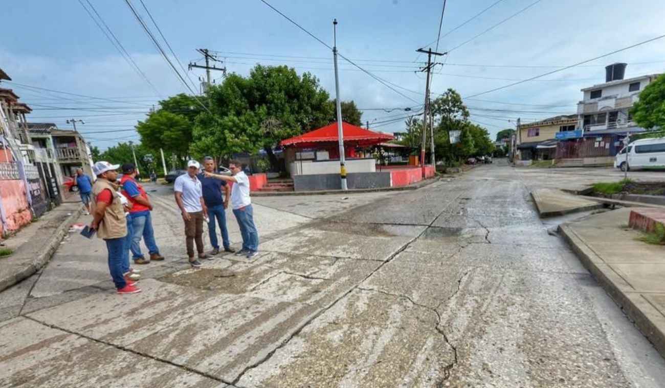 Calles del barrio al sur de la ciudad