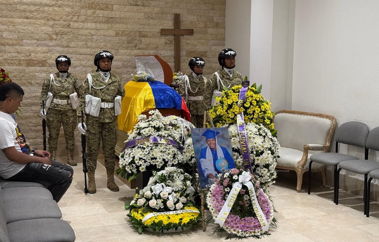 Con honores militares despiden en Valledupar al infante de Marina asesinado en un ataque con drones