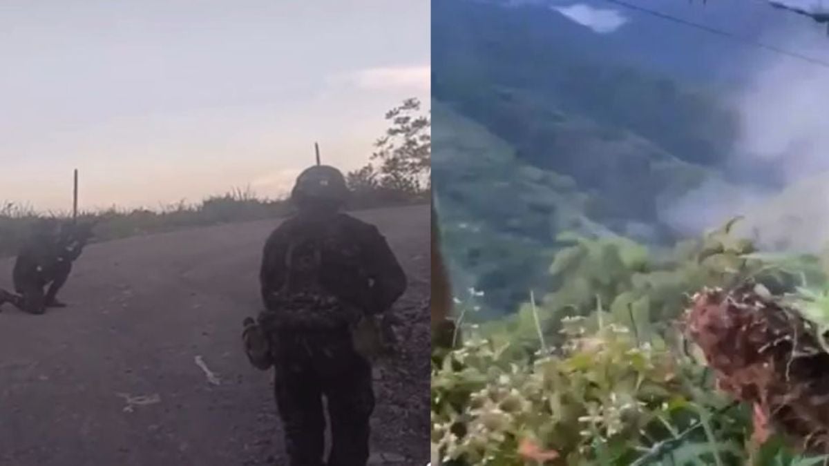Combates y ataques de drones sur de Bolívar.