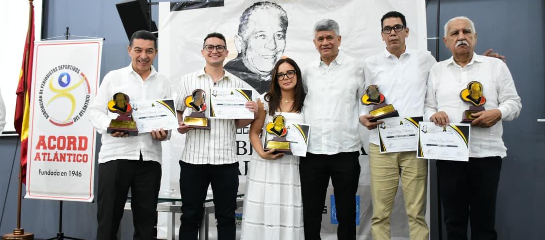 Ganadores del premio de periodismo deportivo TECNOGLASS