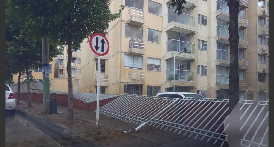 vendaval en Puerta Dorada, Barranquilla