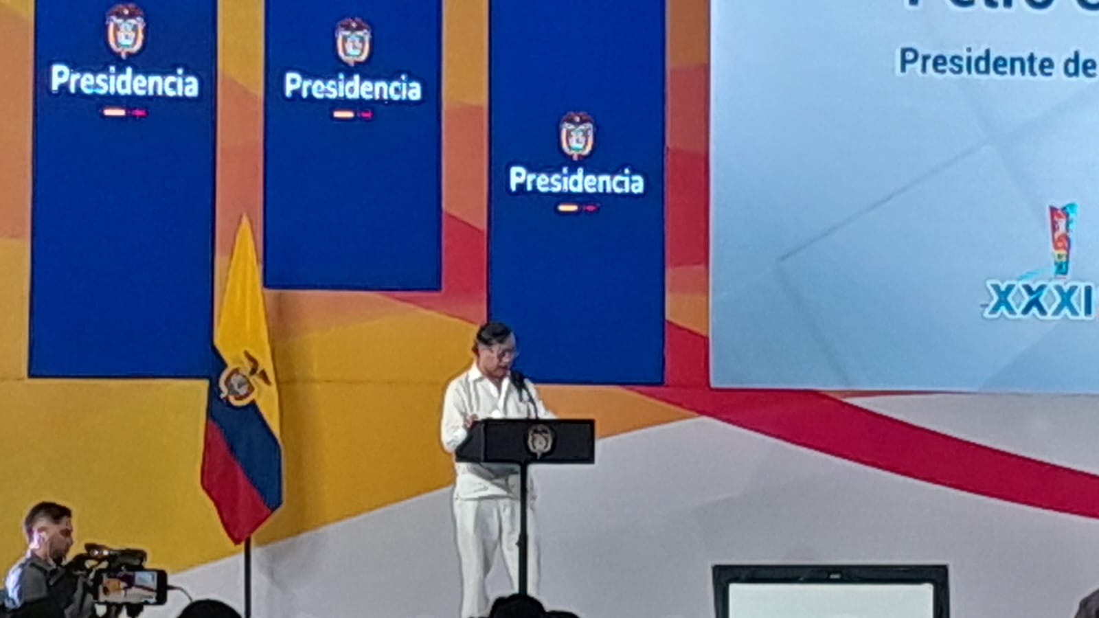 Gustavo Petro, presidente de la República en Barranquilla.