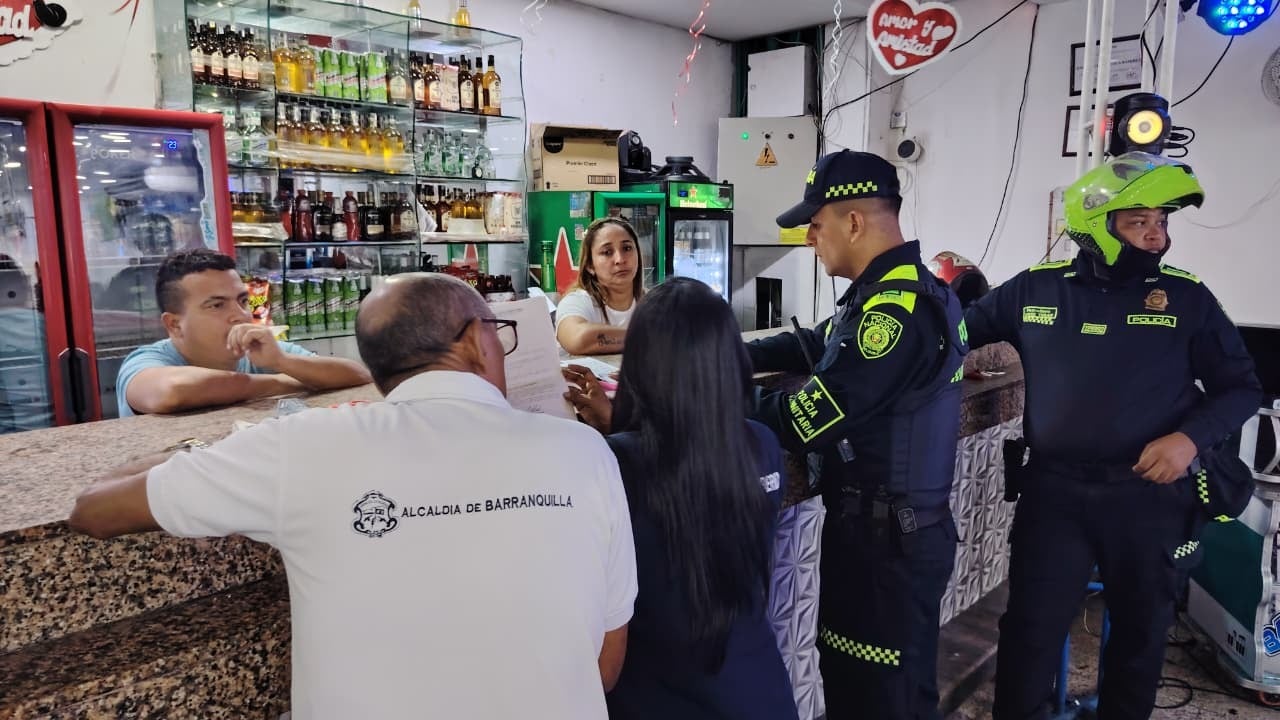 Dispositivos de la Policía en Barranquilla