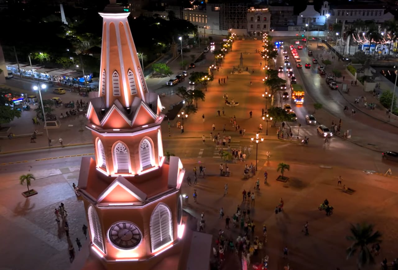 Alumbrado publico en Cartagena