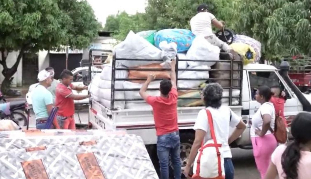 Habitantes retornan a sus casas luego de haber sido desplazados