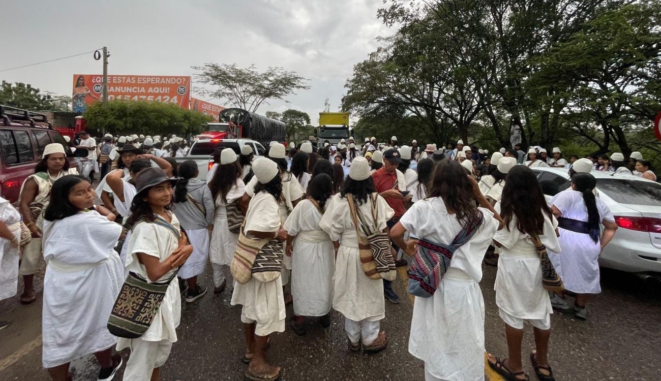 Bloqueo en Bosconia, Cesar.