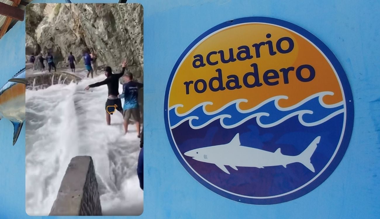 Fuerte oleaje sorprende a empleados y turistas en el Acuario de Santa Marta