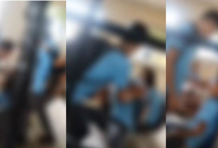 Imágenes del altercado entre compañeros de clase