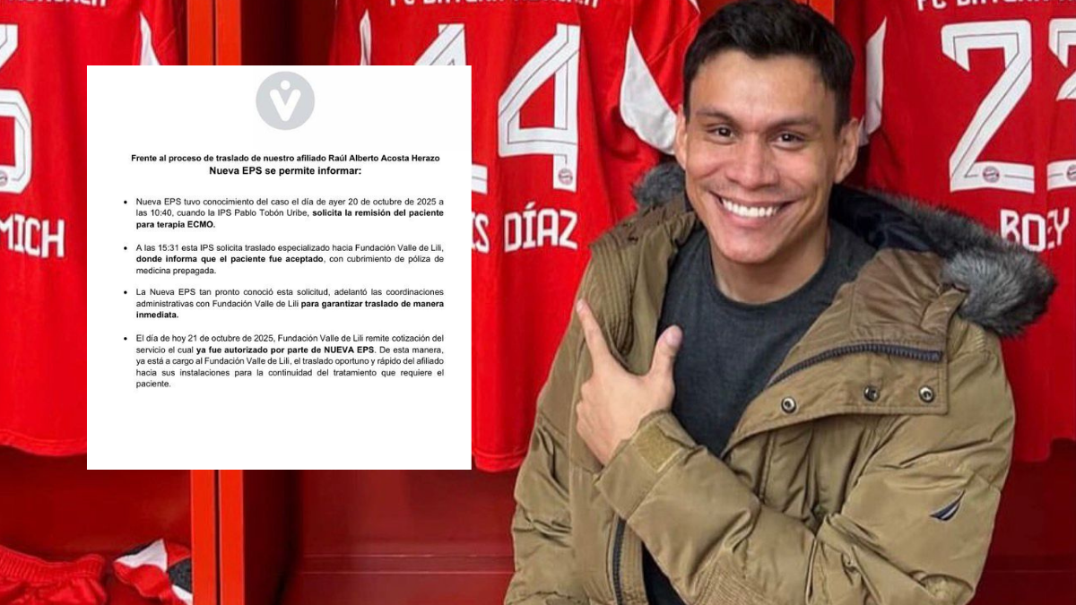 Nueva EPS autoriza traslado de cartagenero