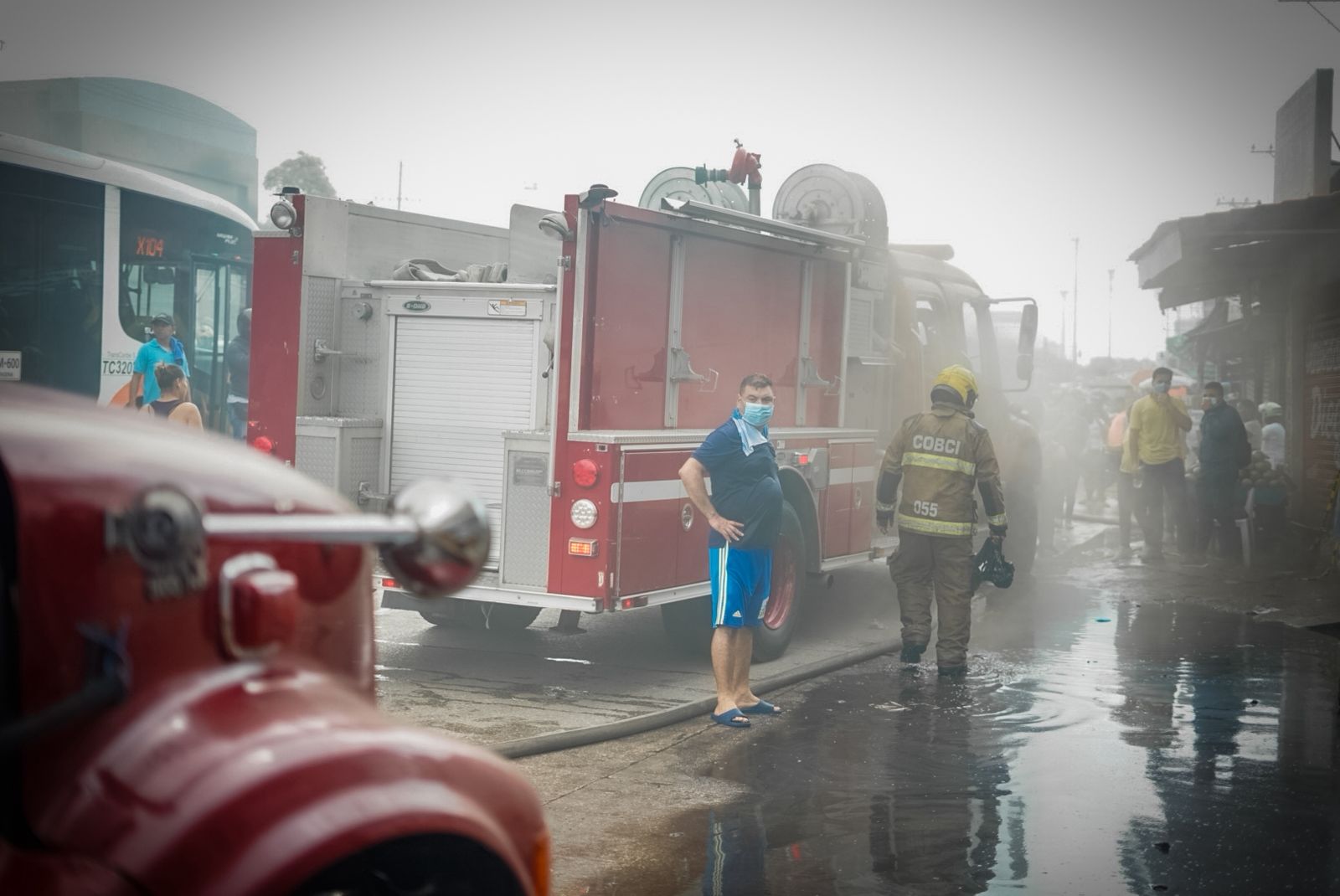 Incendio en mercado de Bazurto en Cartagena