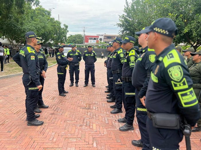 Dispositivo de seguridad Policía de Cartagena