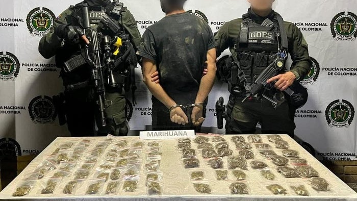 Capturado alias Ron Compuesto con más de 100 dosis de marihuana en Villanueva, Bolívar