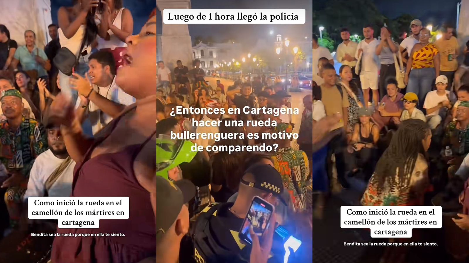 Convocan protesta cultural en Cartagena tras presunto hostigamiento policial y multas en rueda de bullerengue