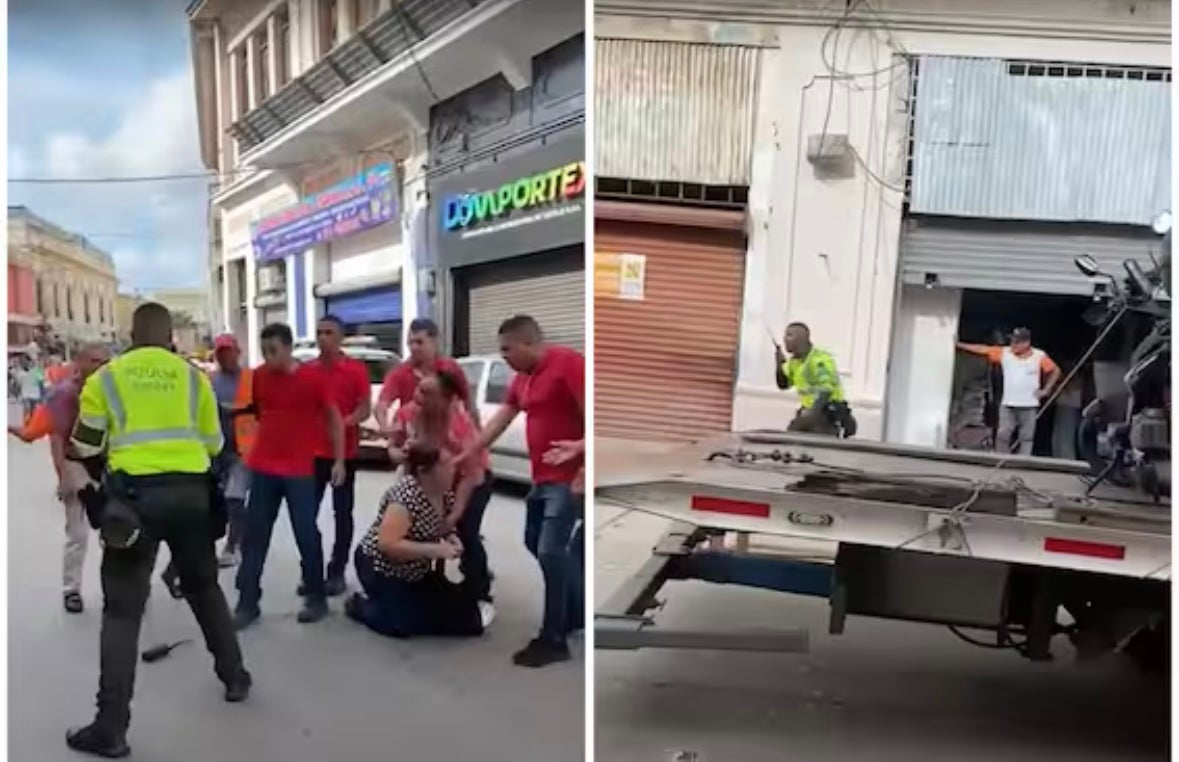 Policía agredido
