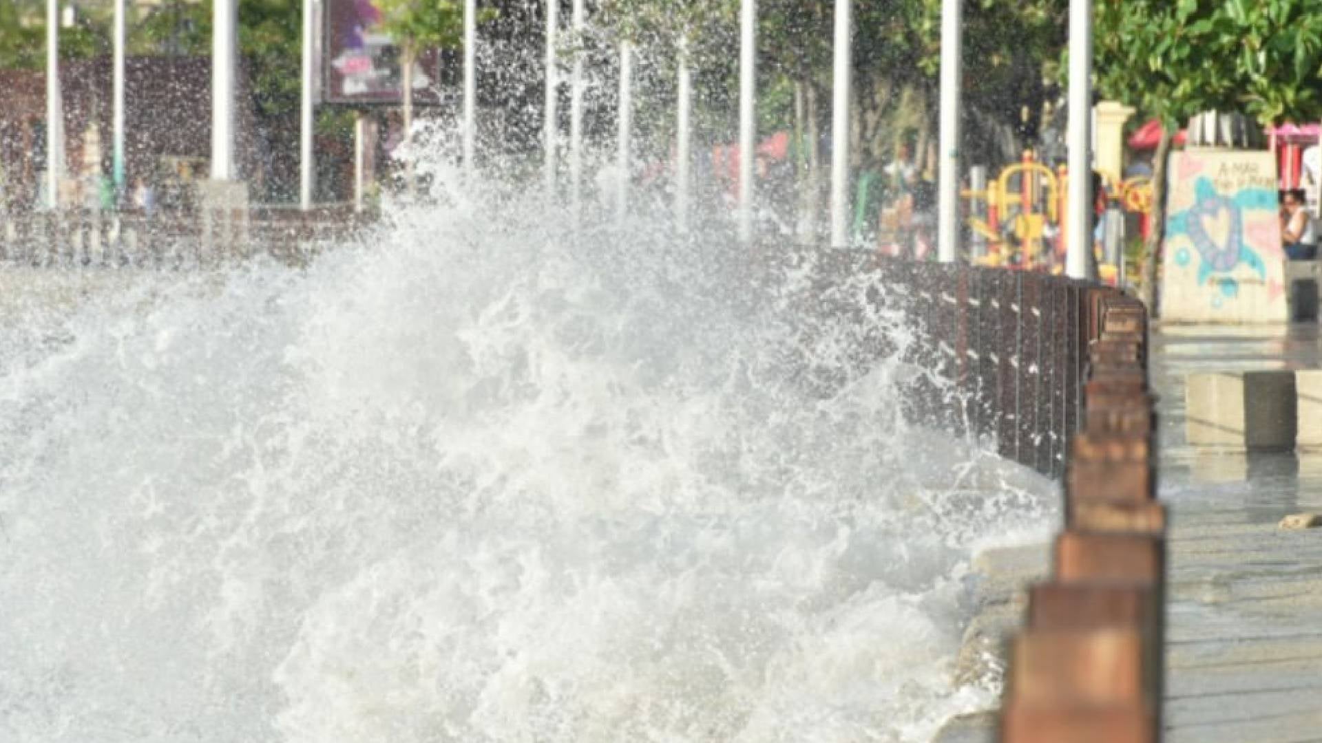 Mar de leva en Santa Marta - 2025