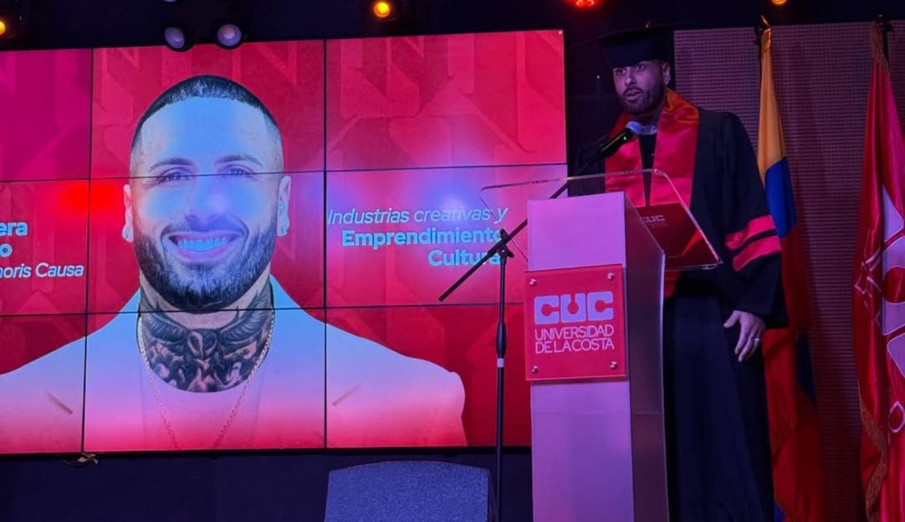 Nicky Jam recibió el Doctorado Honoris Causa