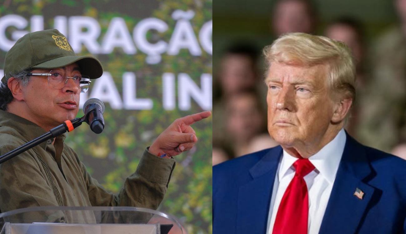 Presidentes Gustavo Petro y Donald Trump.