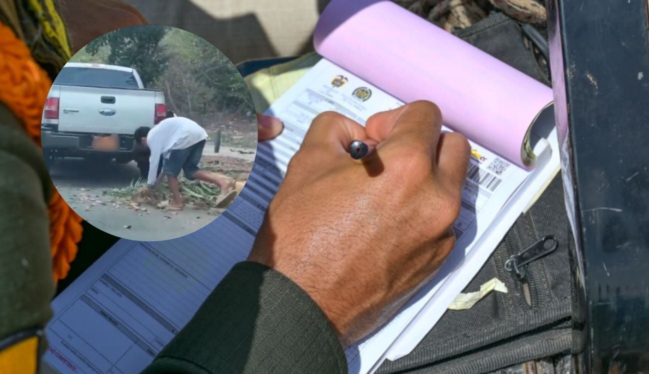 Hombre fue sancionado por arrojar basura en el cerro DPA de Valledupar