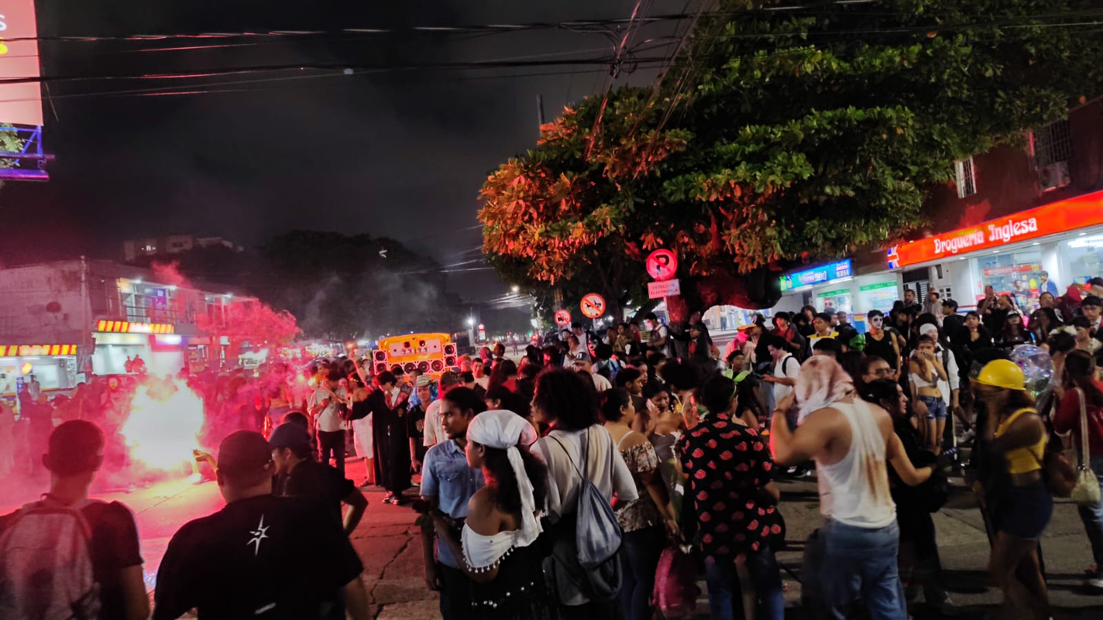 Marcha de Antorchas de los estudiantes de Universidad del Atlántico