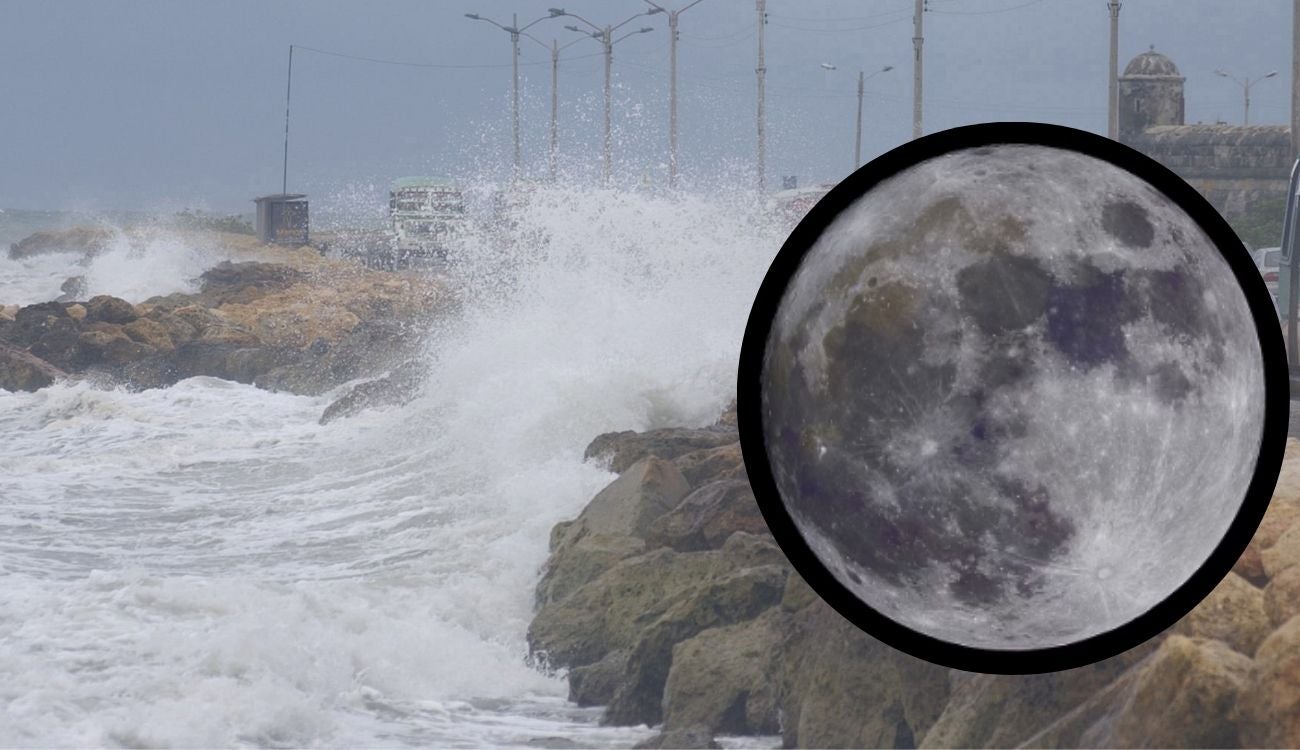 Aumento del nivel del mar por la Luna Llena