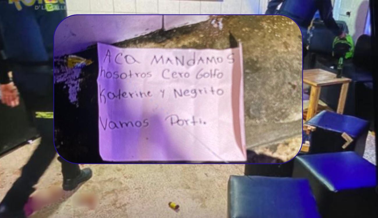 Bar en Ciénaga donde ocurrió el ataque y fue hallado el mensaje dejado por los sicarios.