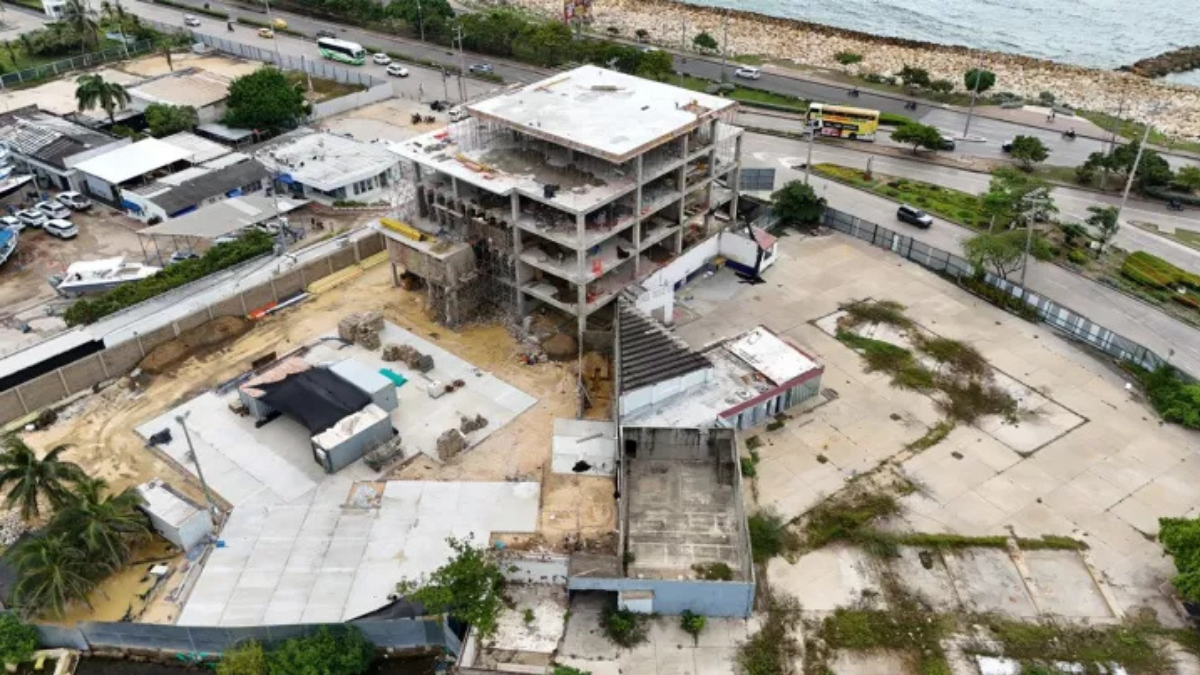 Avanzan las obras de la nueva estación de bomberos de Bocagrande