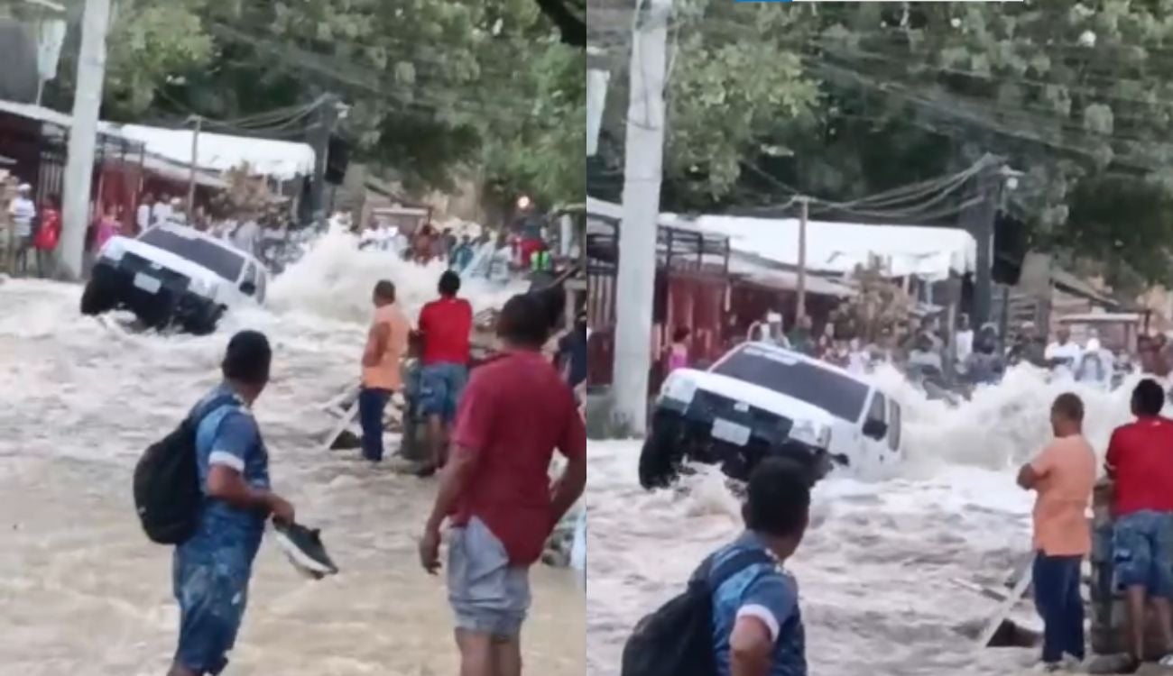 Tubo de agua cruda se rompe en Cartagena