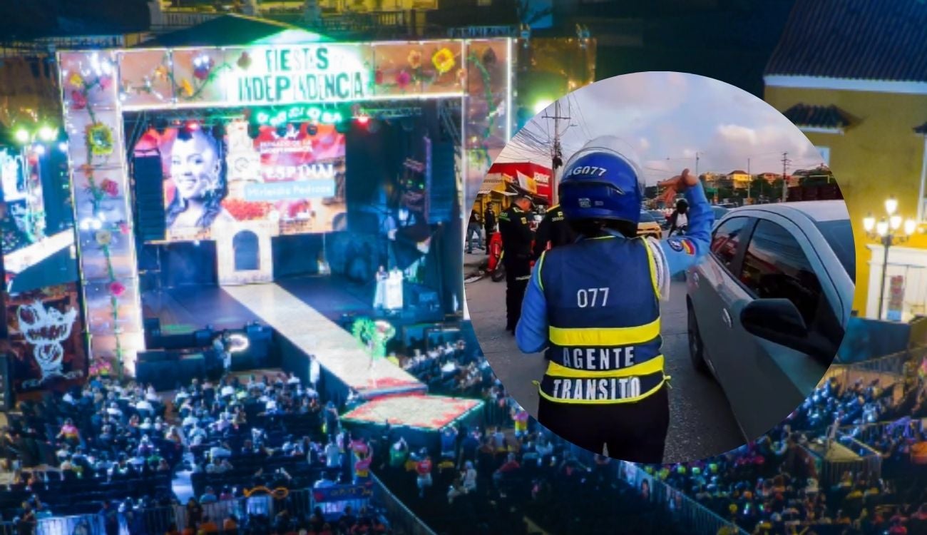 Contraflujo en la avenida Santander por montaje de palcos.