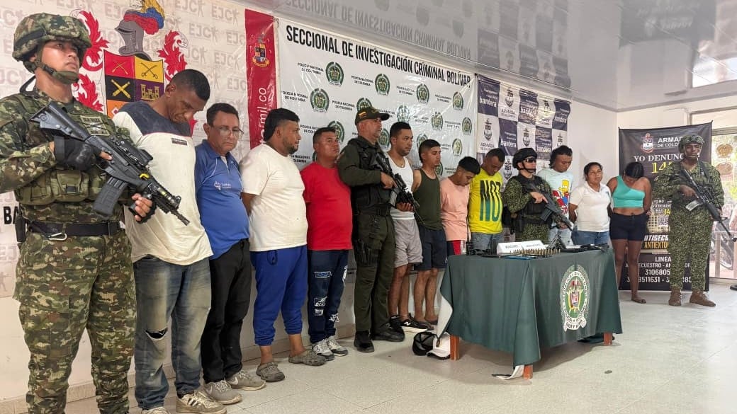 Capturan a presunto reclutador de jóvenes para el Clan del Golfo en el sur de Bolívar