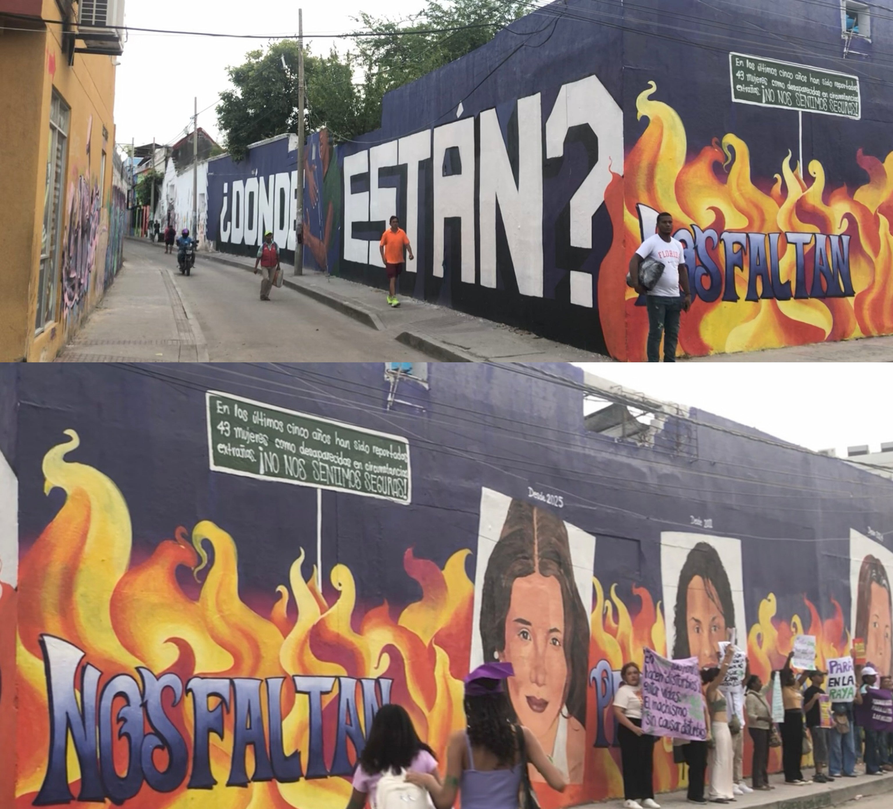 Mural hecho por el colectivo 'Callejeras' Nov 25