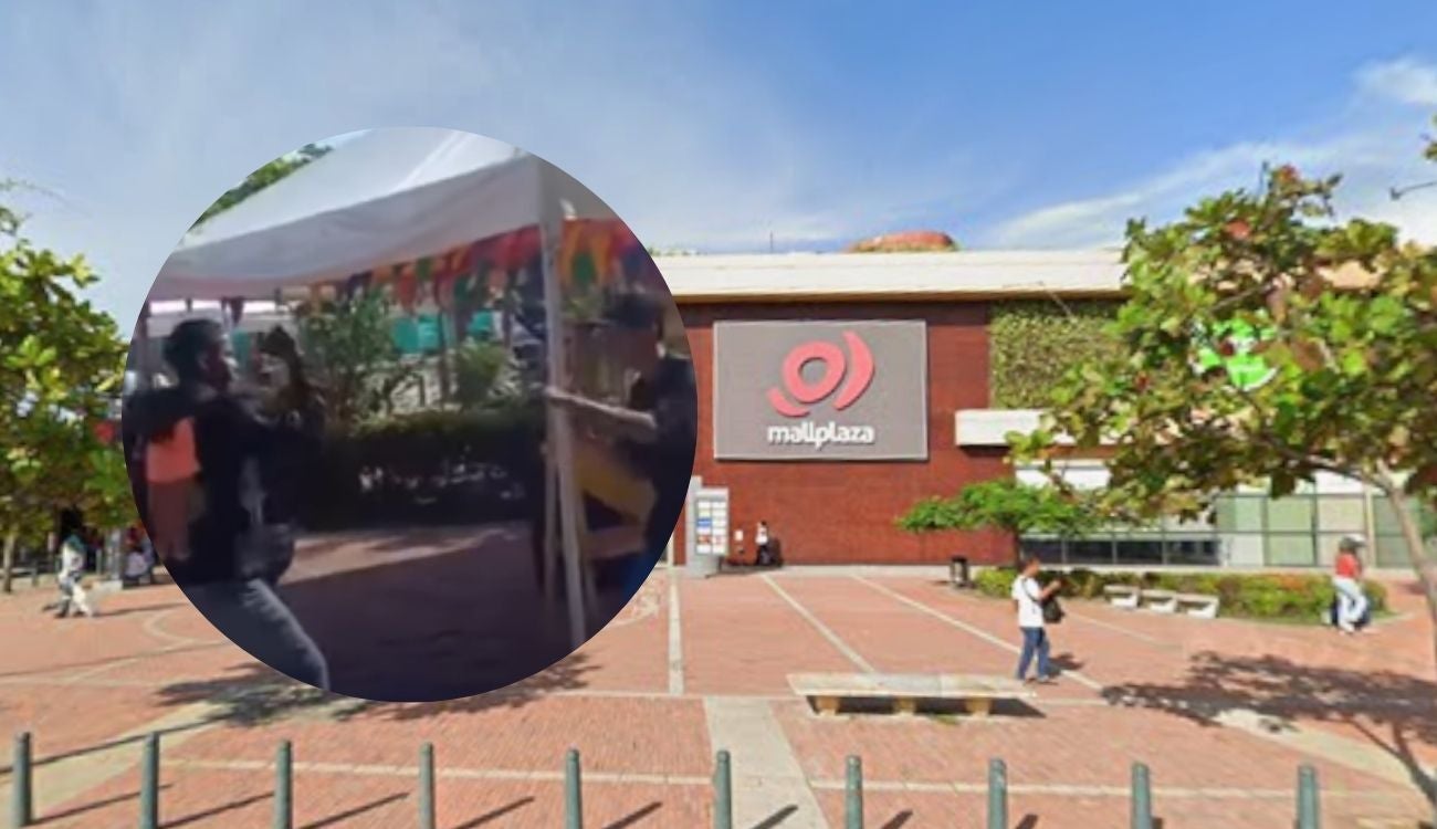 La riña ocurrió frente al centro comercial Mall Plaza Cartagena.