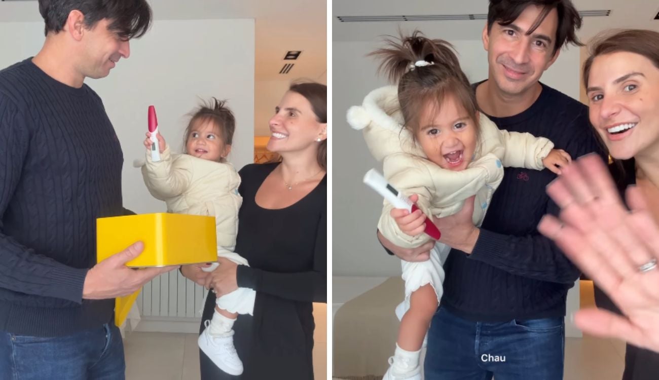 Marcela García mostró el momento en que confirmó su embarazo durante un viaje