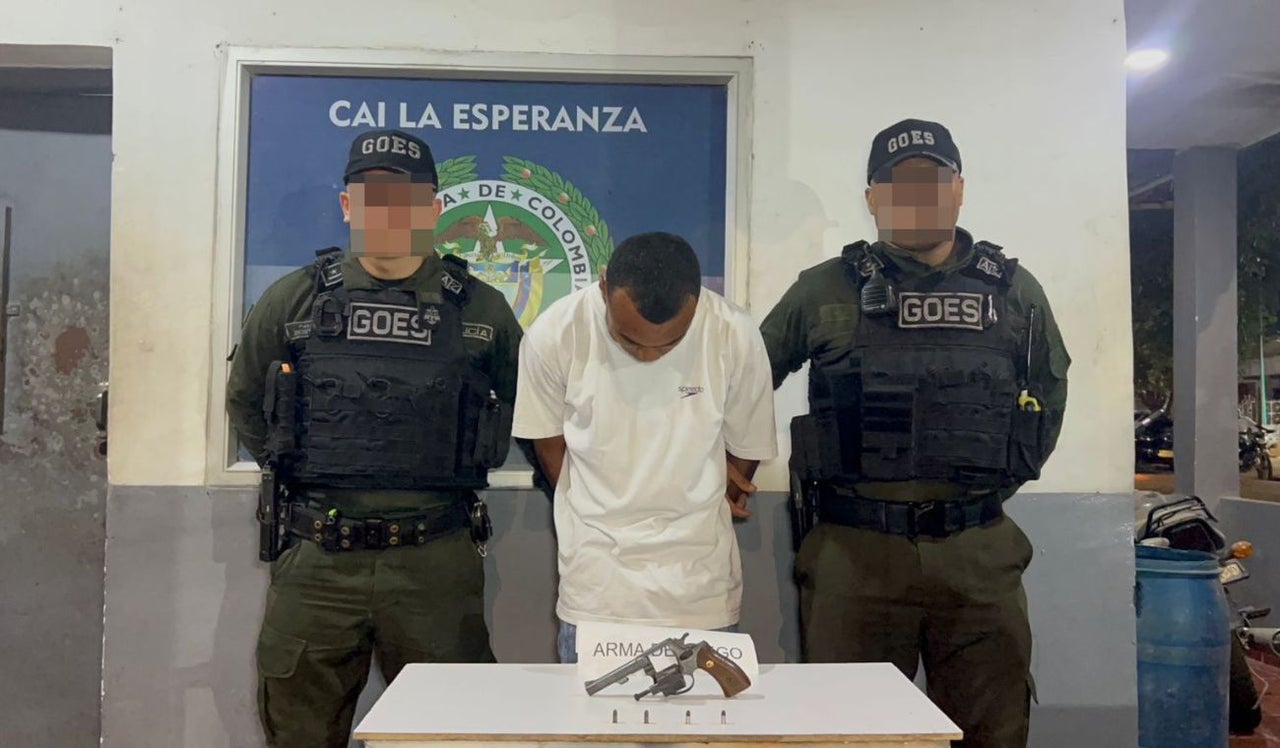 Capturan a alias El Menor por intimidar con arma de fuego en Cartagena