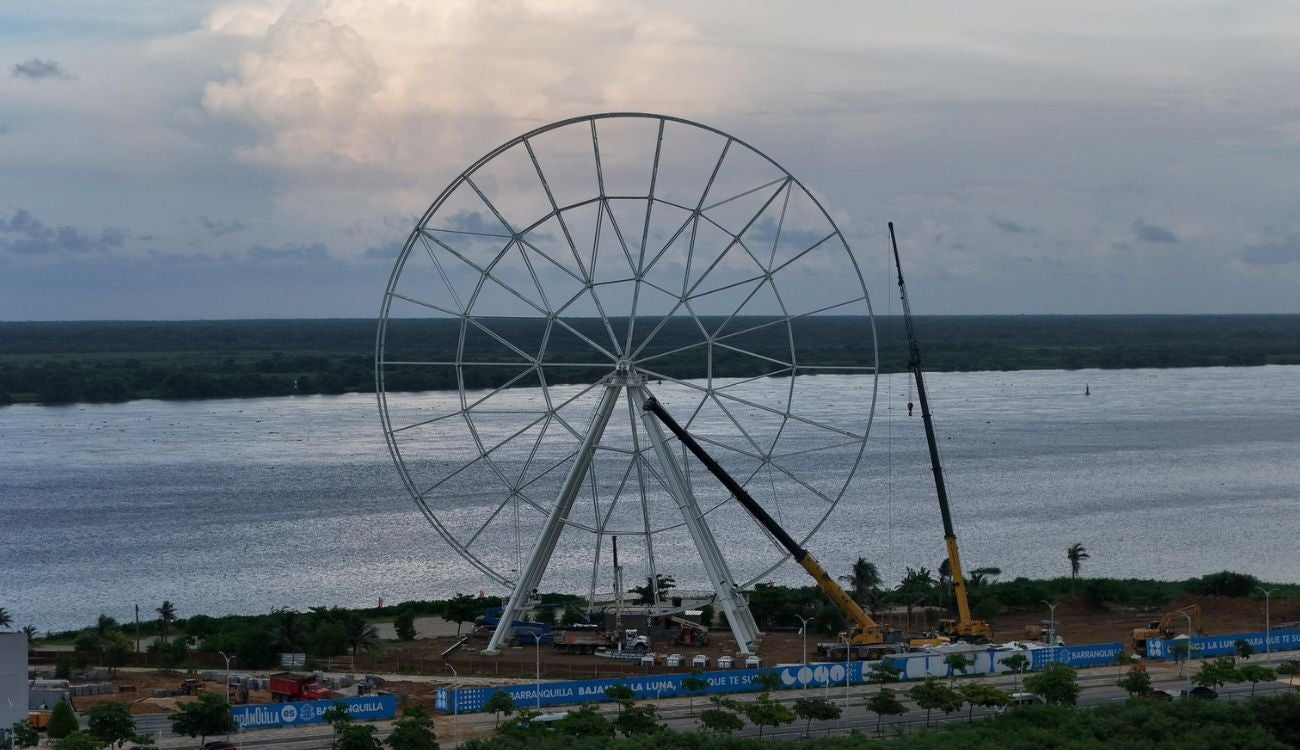 Así avanza la construcción de la ‘Luna del Río’ en Barranquilla