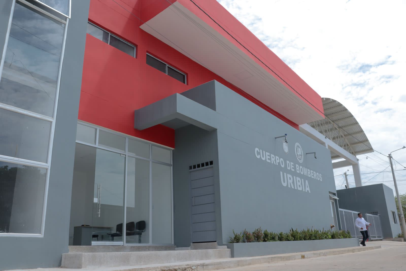 Instalaciones del cuerpo de bomberos de Riohacha.