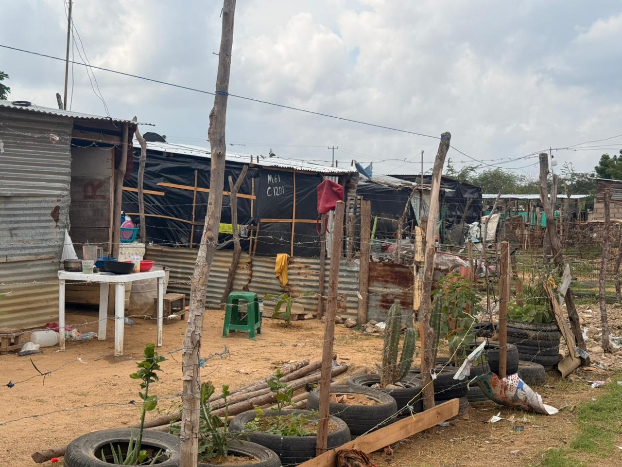 Asentamiento La Pista en Maicao, La Guajira.