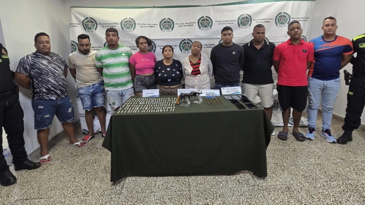 Capturan a 10 Integrantes de 'Los PapaLopez' por homicidio, extorsión y tráfico de armas en Barranquilla