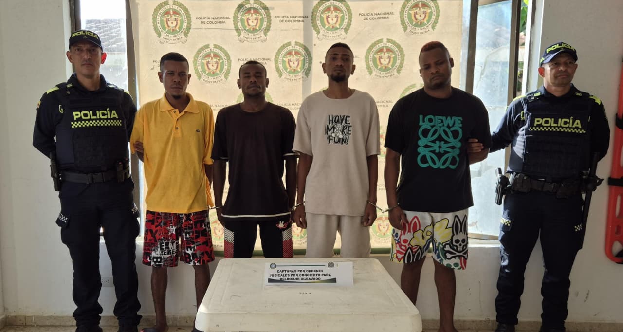 Banda ''Los Chechos'', capturados en Maria la Baja