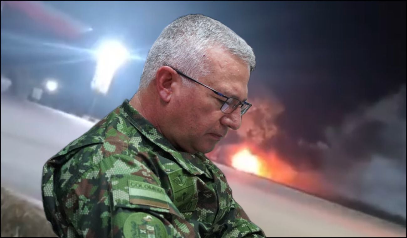 General Luis Emilio Cardozo, comandante del Ejército Nacional, habla del atentado en Aguachica