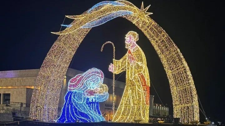 Puntos clave del alumbrado navideño en las tres localidades de Cartagena
