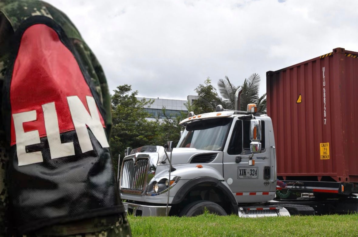 ELN, paro armado, transporte de carga, vías