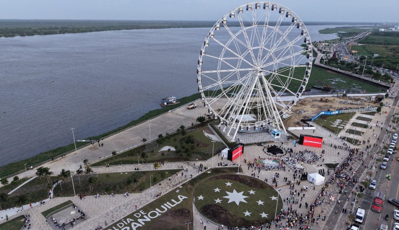 Gran Malecón del Río en Navidad