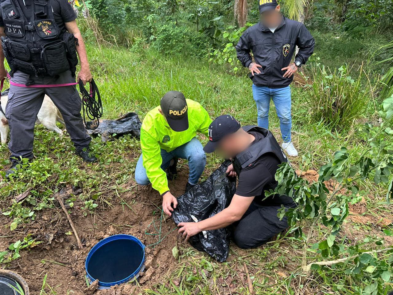 Unidades de la Policía, el Ejército y el CTI realizaron el operativo