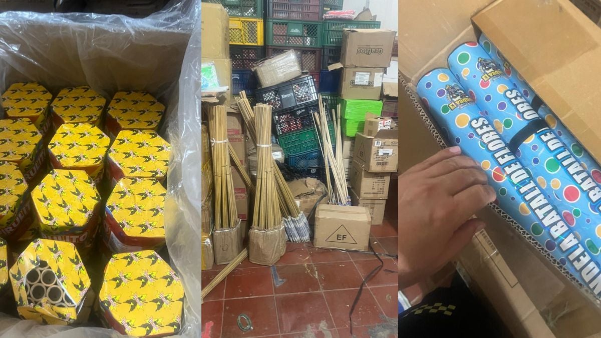 Pólvora incautada Mercado de Bazurto