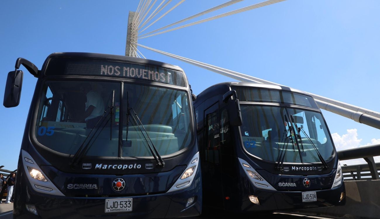 Transmetro recibe 20 buses nuevos en Barranquilla