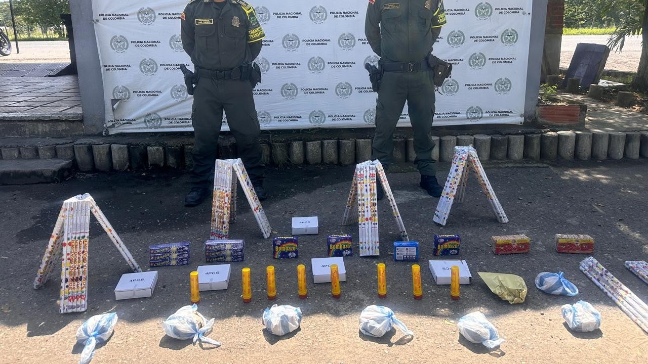 Incautan en vías de Bolívar cargamento de pólvora ilegal que tenía como destino Cartagena