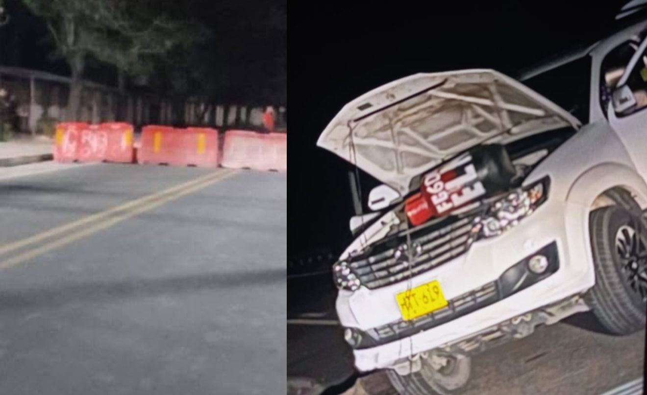 Cilindros con bombas hallados en el sur de La Guajira.